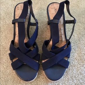 Merona Navy Blue Wedges