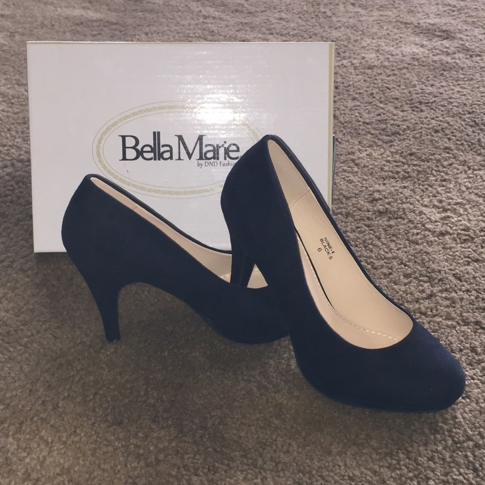Matte Black Bella Marie Heels