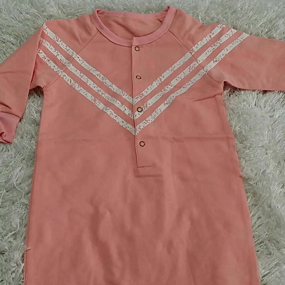 Pink Chevron Bodysuit.  Kids - Picture 5 of 5
