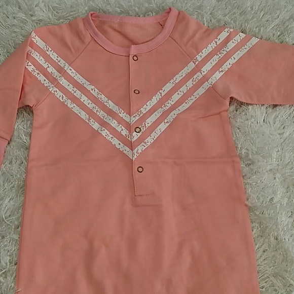 Pink Chevron Bodysuit. Kids - Picture 3 of 5