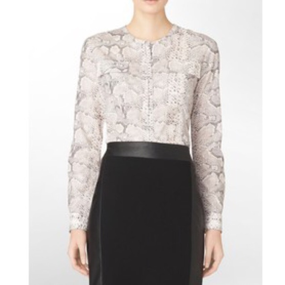 Calvin Klein Snake Print Blouse