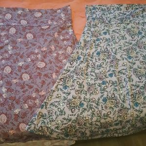 Lot of 2 LuLaRoe Azure Skirts