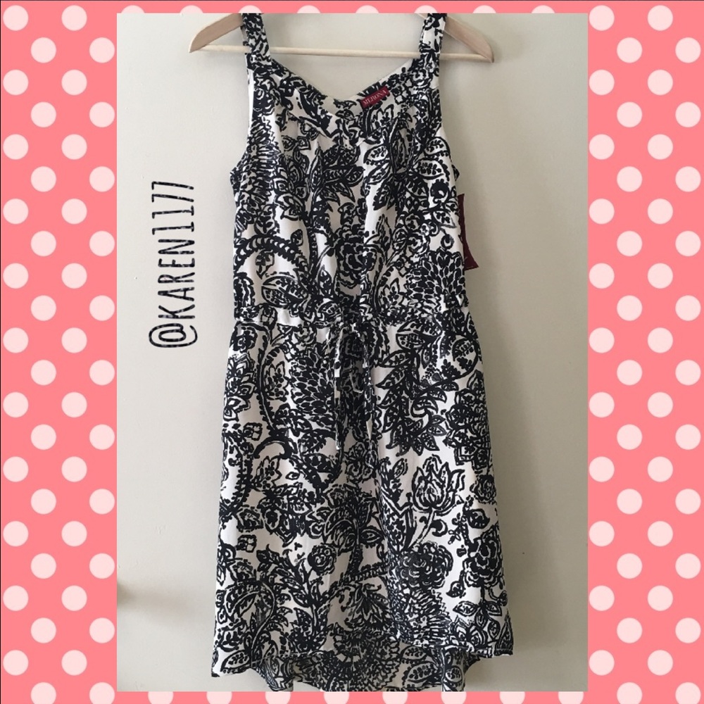 Last Chance🎈New Merona Black Floral Print Dress🍃