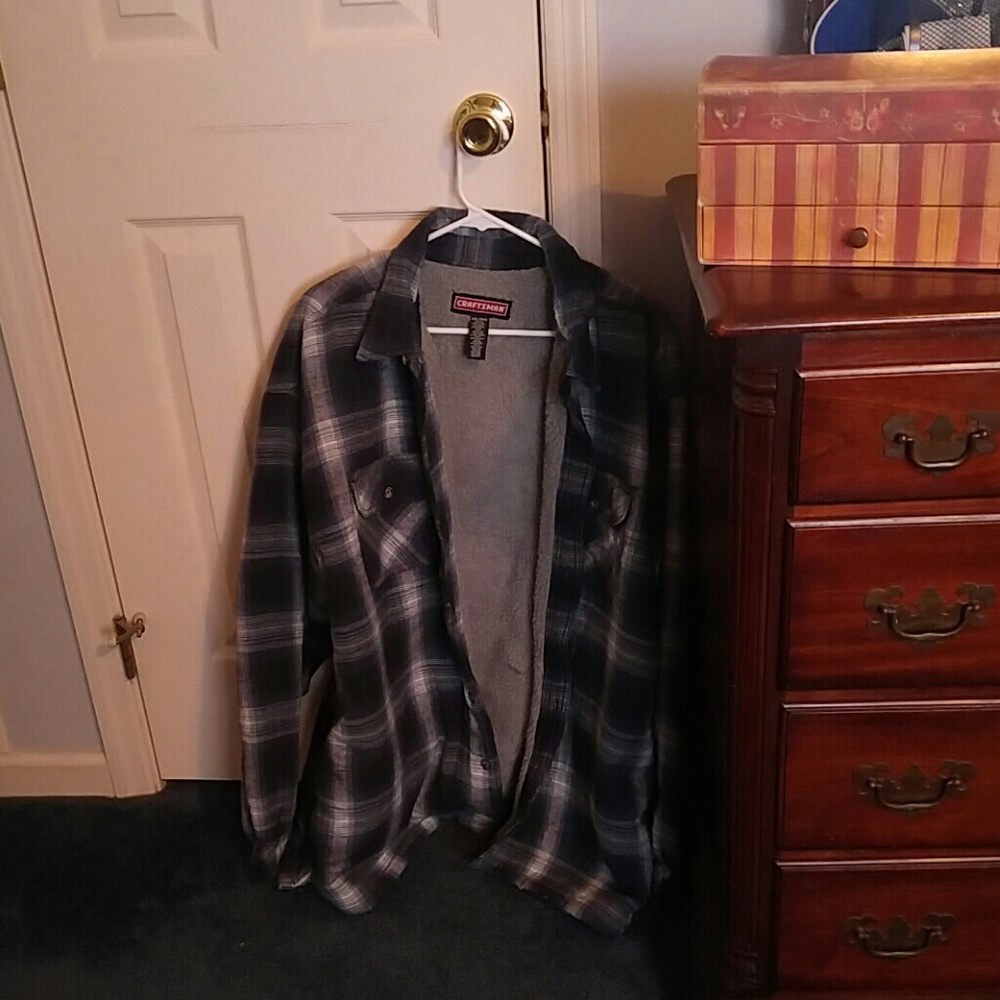 Men's fleece lined flannel