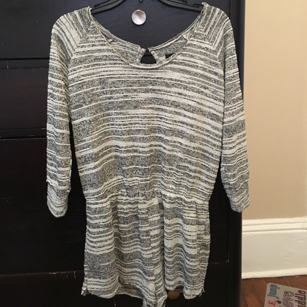 BDG Black and White Romper