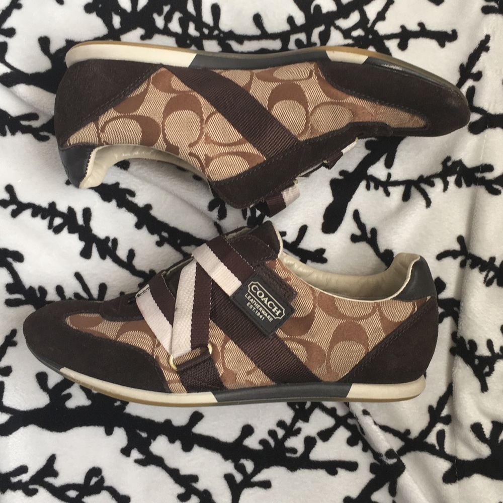 Coach logo Sneakers worn 3 times MAX !!