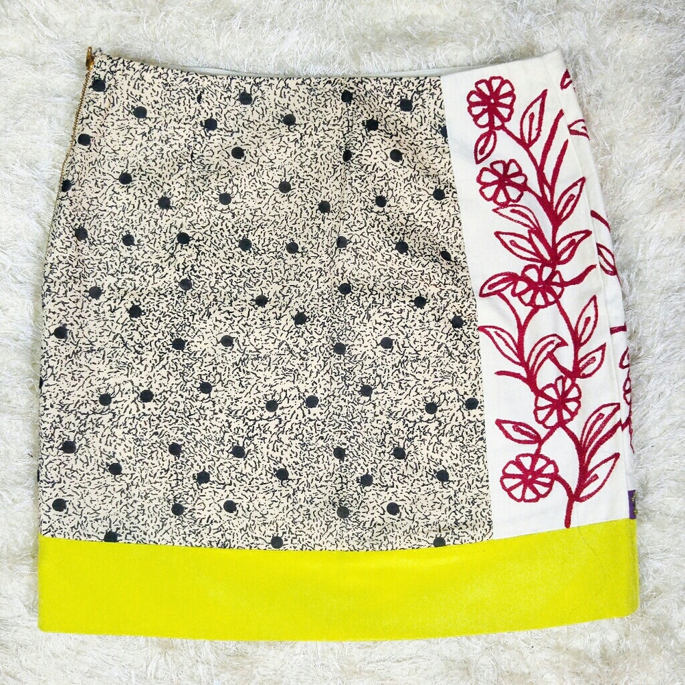SOLD❗Anthro Leifnotes Skirt 10 Brimming Borders - Picture 3 of 6