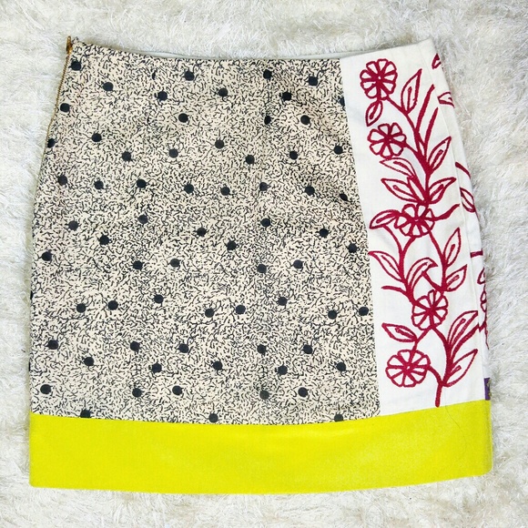 SOLD❗Anthro Leifnotes Skirt 10 Brimming Borders - Picture 3 of 6