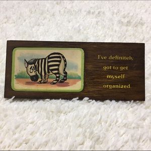 1978 Vintage Wood Sign
