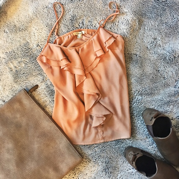 Nude Ruffle Blouse - Picture 1 of 1