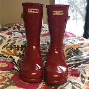 Original Hunter short gloss rain boots