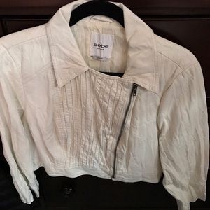 leather jacket bebe