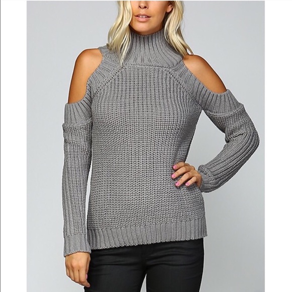 DEE Ribbed Sweater - GREY - Picture 2 of 2