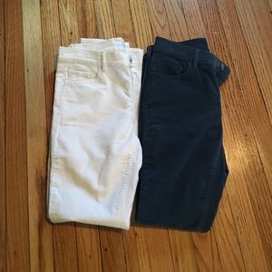 Two pairs new modern skinny cords