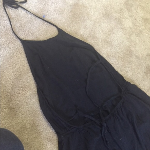 Urban Outfitters savannah black backless romper - Picture 3 of 5