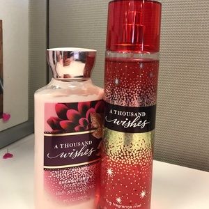 A Thousand Wishes body lotion and fragrance mist