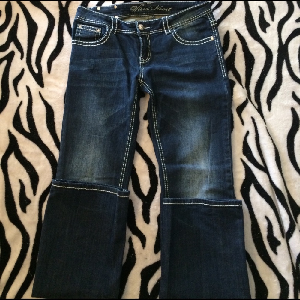 Wired Heart Jeans Sz 29x7x33 excellent condition