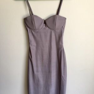 NASTY GAL Rare London Midi Bodycon Dres