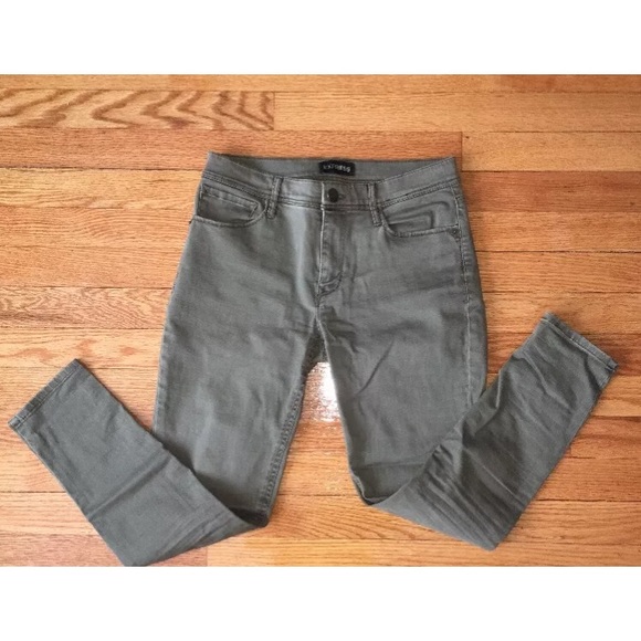 Women's Express skinny jeans, size 4, Green - Picture 1 of 4