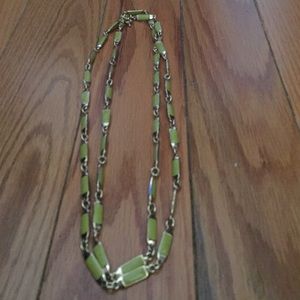 Extra long gold necklace