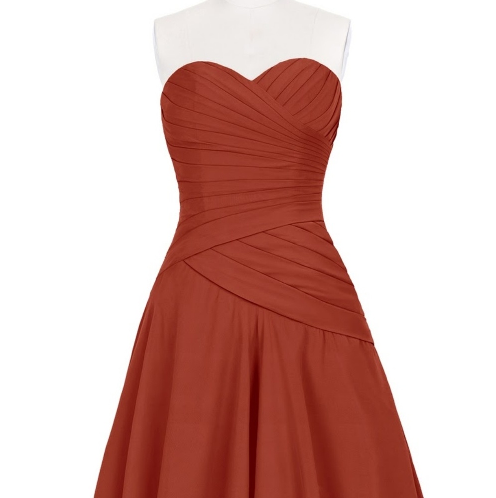 Azazie strapless short dress (never worn)