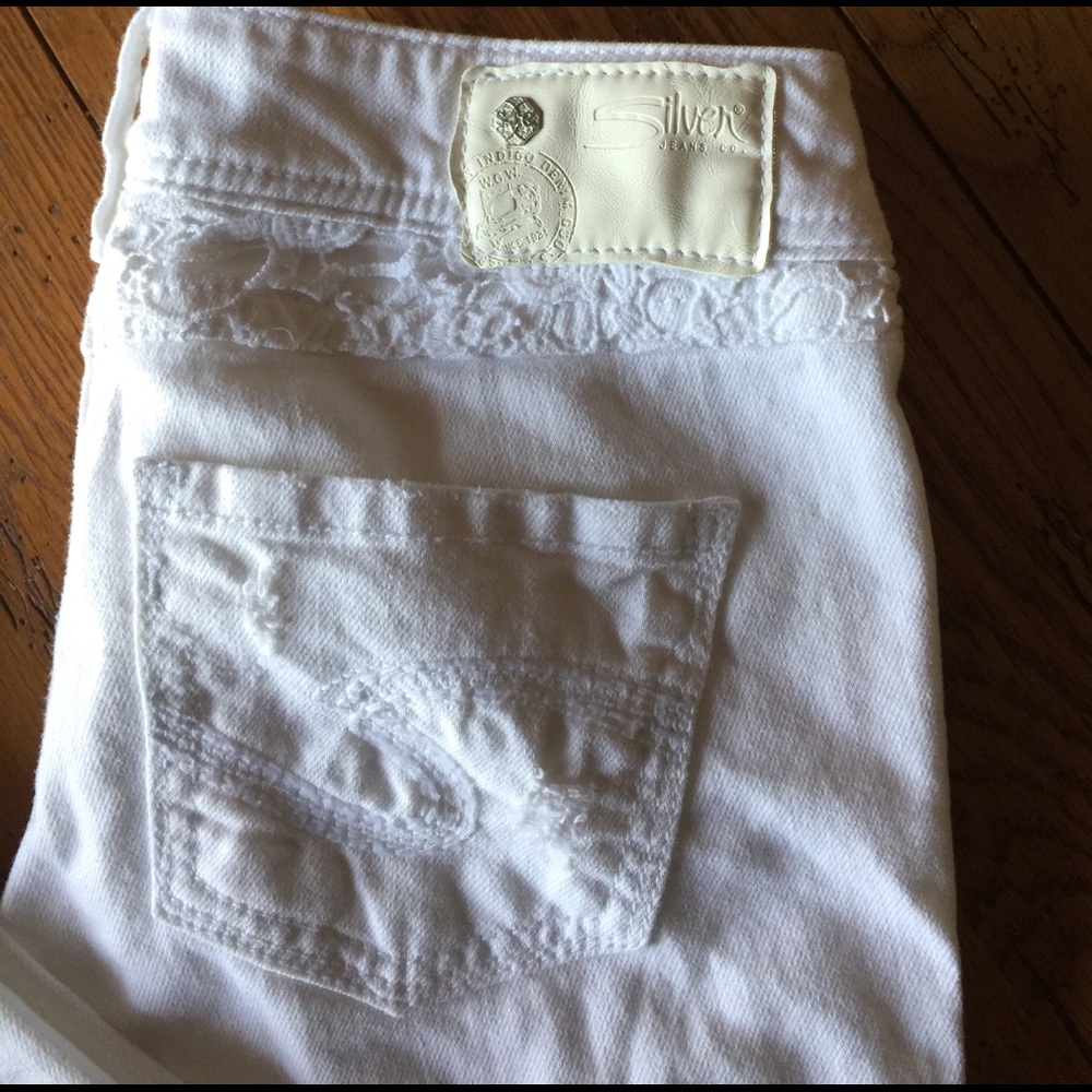 💎Silver Jeans™ White Cropped Jeans