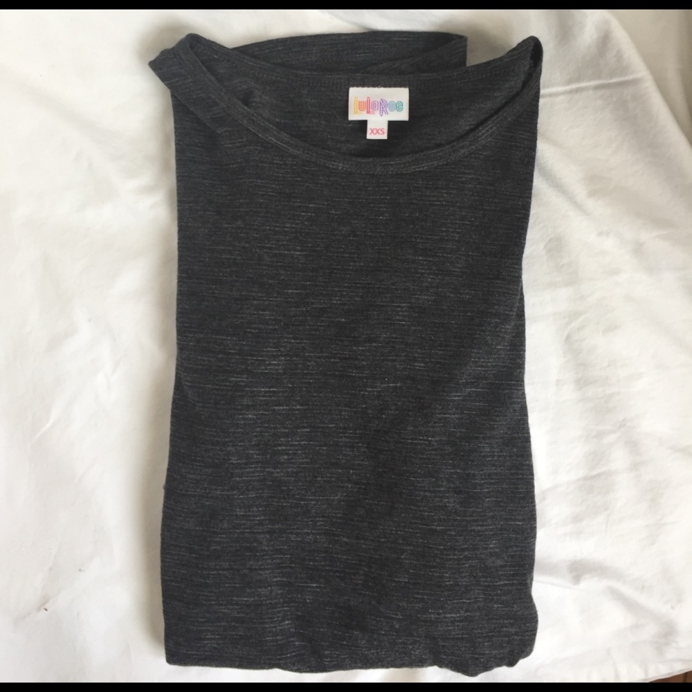 LulaRoe Irma Charcoal gray xxs