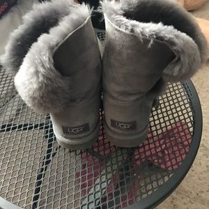 Grey Uggs with charms