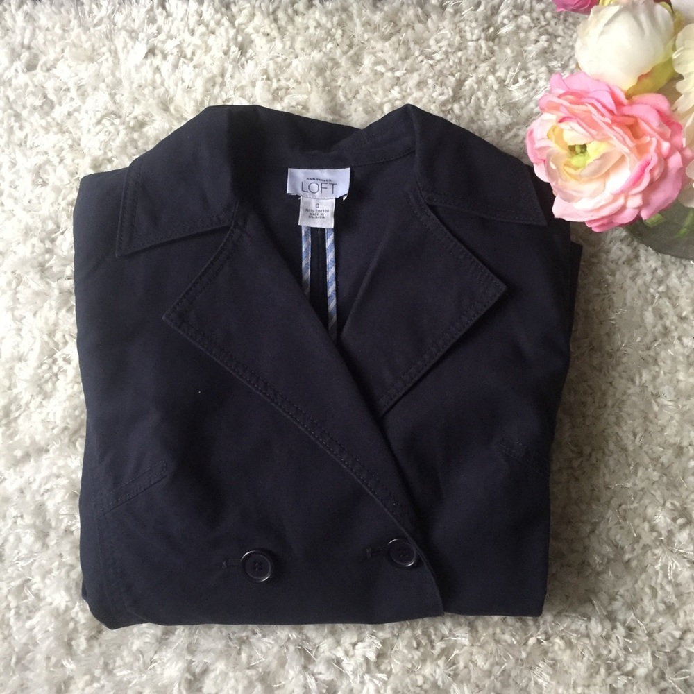 Ann Taylor Loft two-Button pea coat