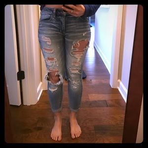 AE mid-rise Jegging Ankle distressed