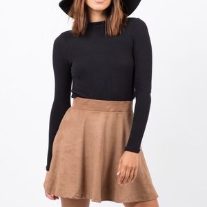 suede skater skirt NWOT