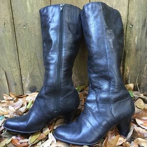Born Bullock Black Leather Boots. Size 7 / 38