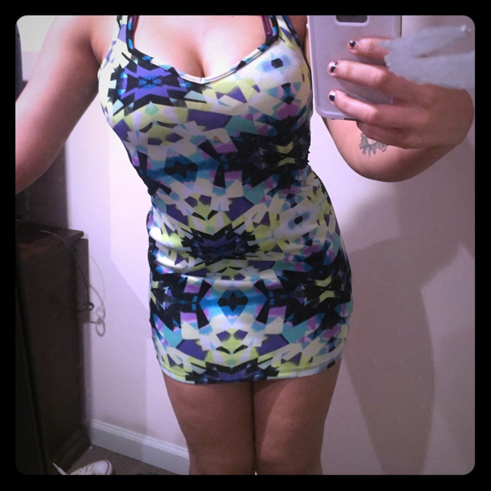 Material girl fitted dress. COOL PATTERNS!