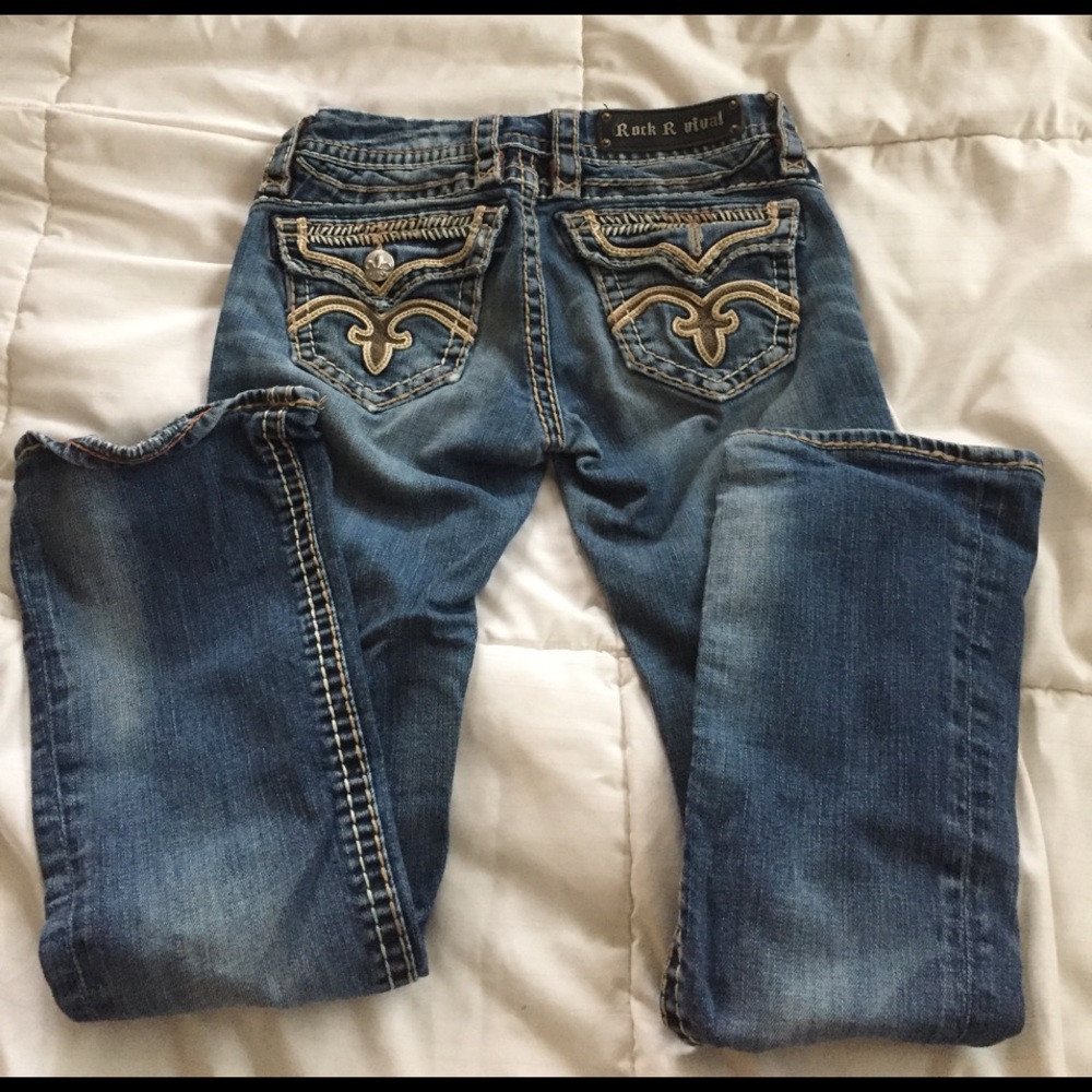 Size 24 Rock Revival Boot Cut jeans