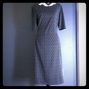 🌟PRICE DROP🌟Herringbone midi dress sz 12
