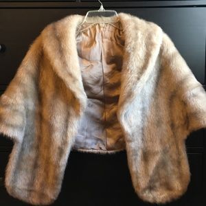 Vintage Genuine Fur Shawl