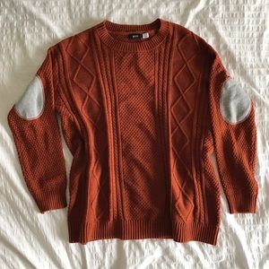 Urban Outfitters Sweaters - Urban Outfitters Cable Knit Elbow Patch Sweater Urban Outfitters Sweaters - Urban Outfitters Cable Knit Elbow Patch Sweater