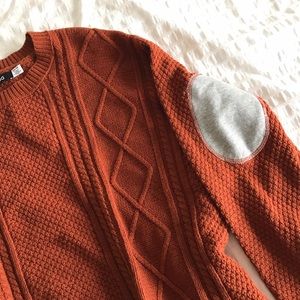 Urban Outfitters Sweaters - Urban Outfitters Cable Knit Elbow Patch Sweater Urban Outfitters Sweaters - Urban Outfitters Cable Knit Elbow Patch Sweater