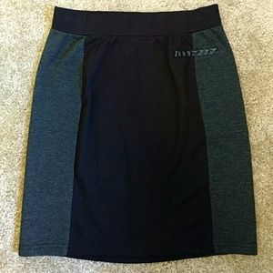 Knit Colorblock Bodycon Skirt
