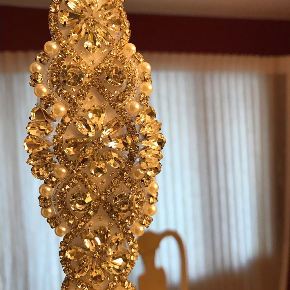 Crystal bridal sash