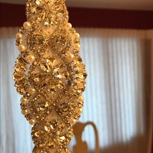 Crystal bridal sash
