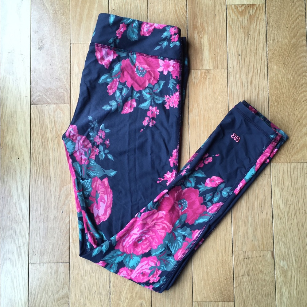 Pink Floral Albion Fit leggings