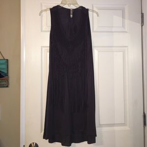 Dress with fringe detail