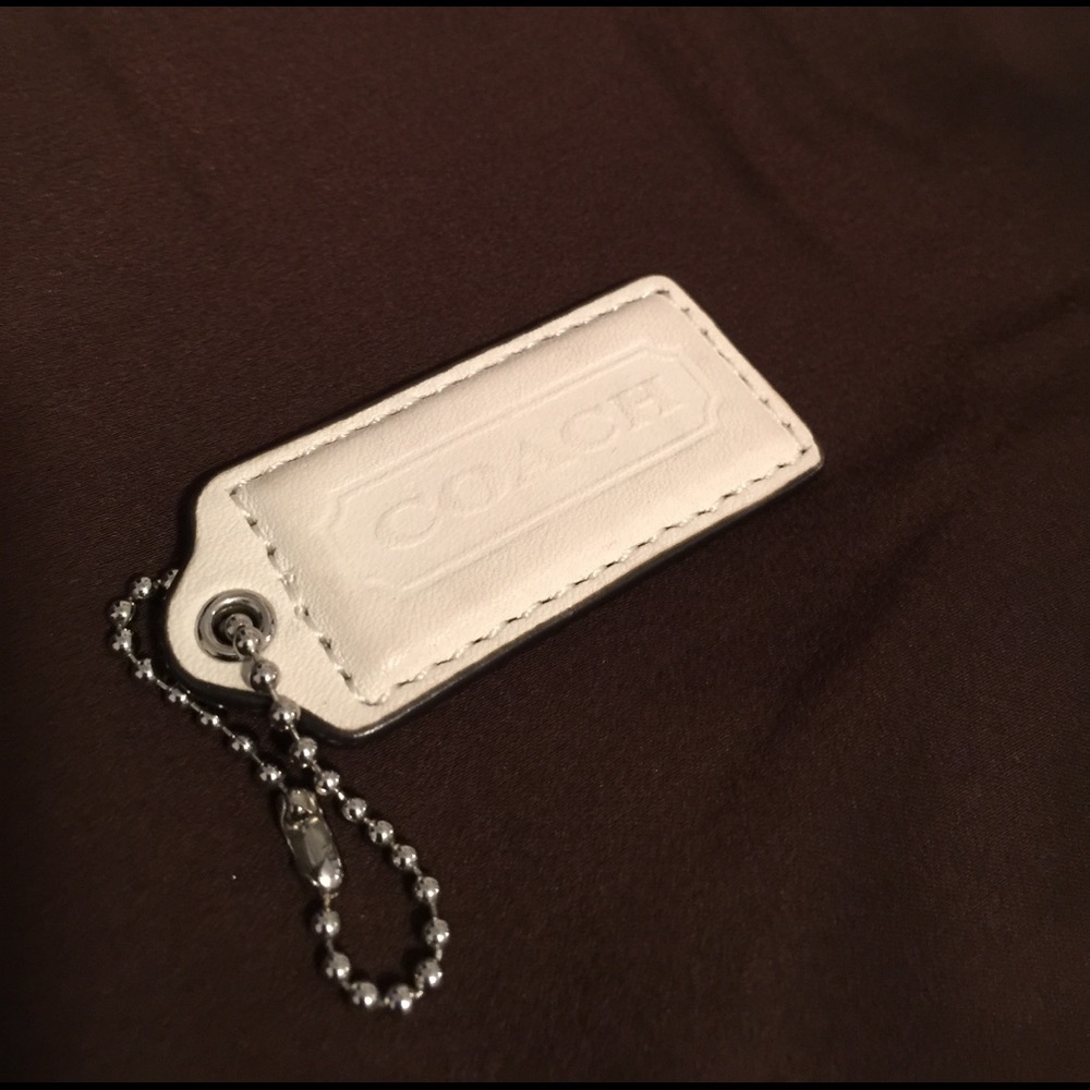 Coach leather tag