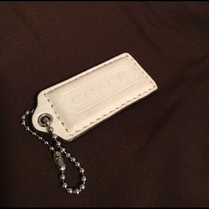 Coach leather tag