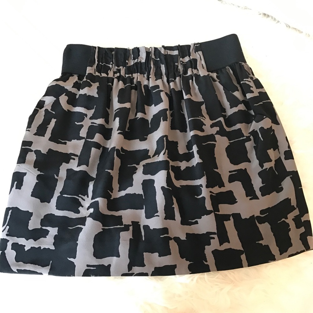 Black and gray skirt