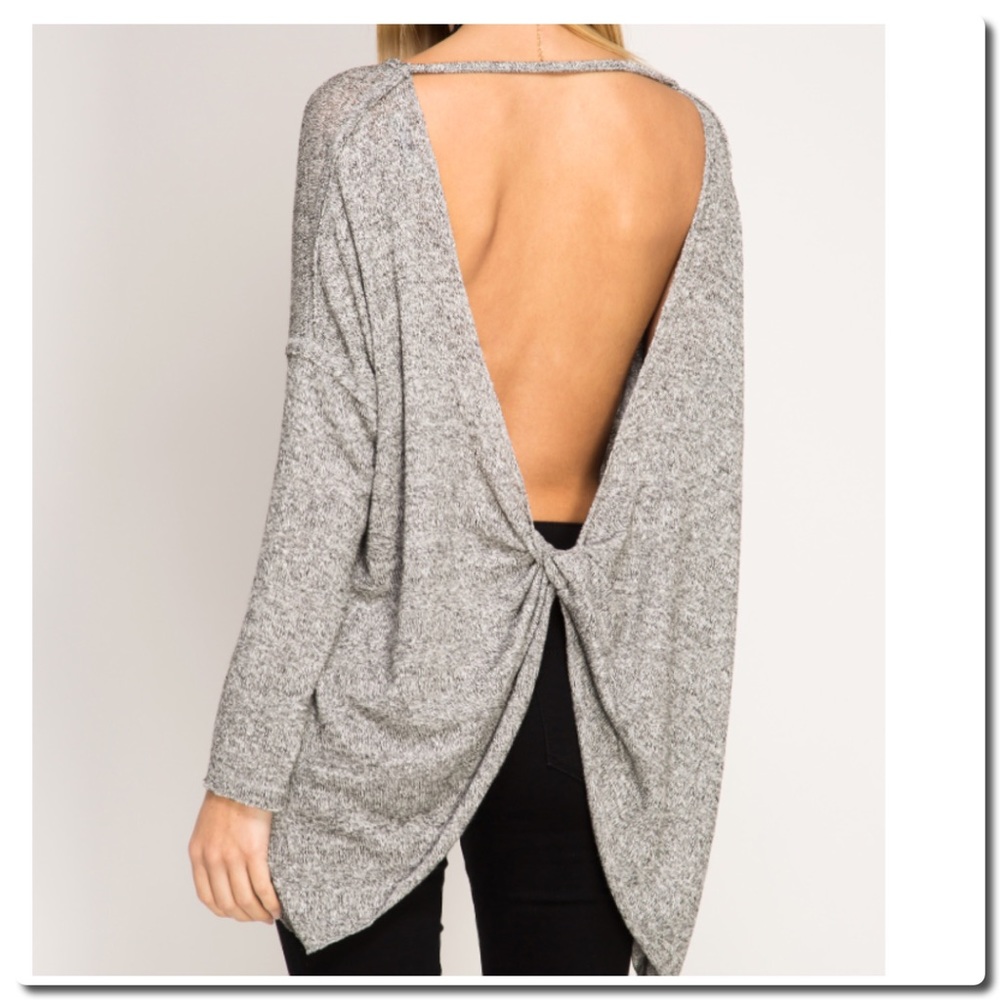 PULL OVER TOP WITH OPEN BACK - Picture 2 of 5