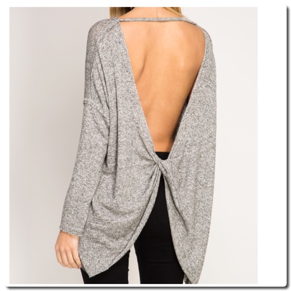 PULL OVER TOP WITH OPEN BACK - Picture 2 of 5