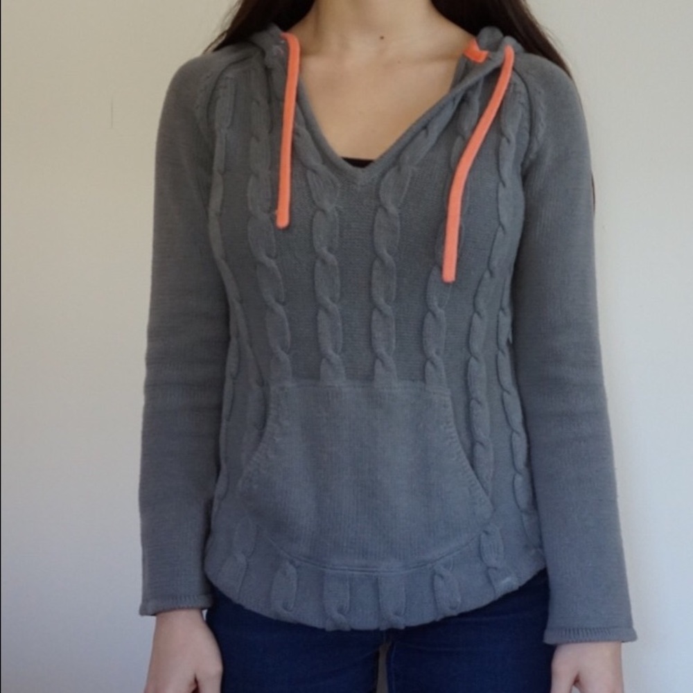 Gray pullover sweater