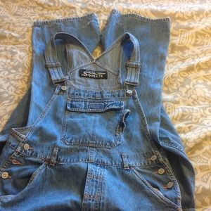 Squeeze overall jeans